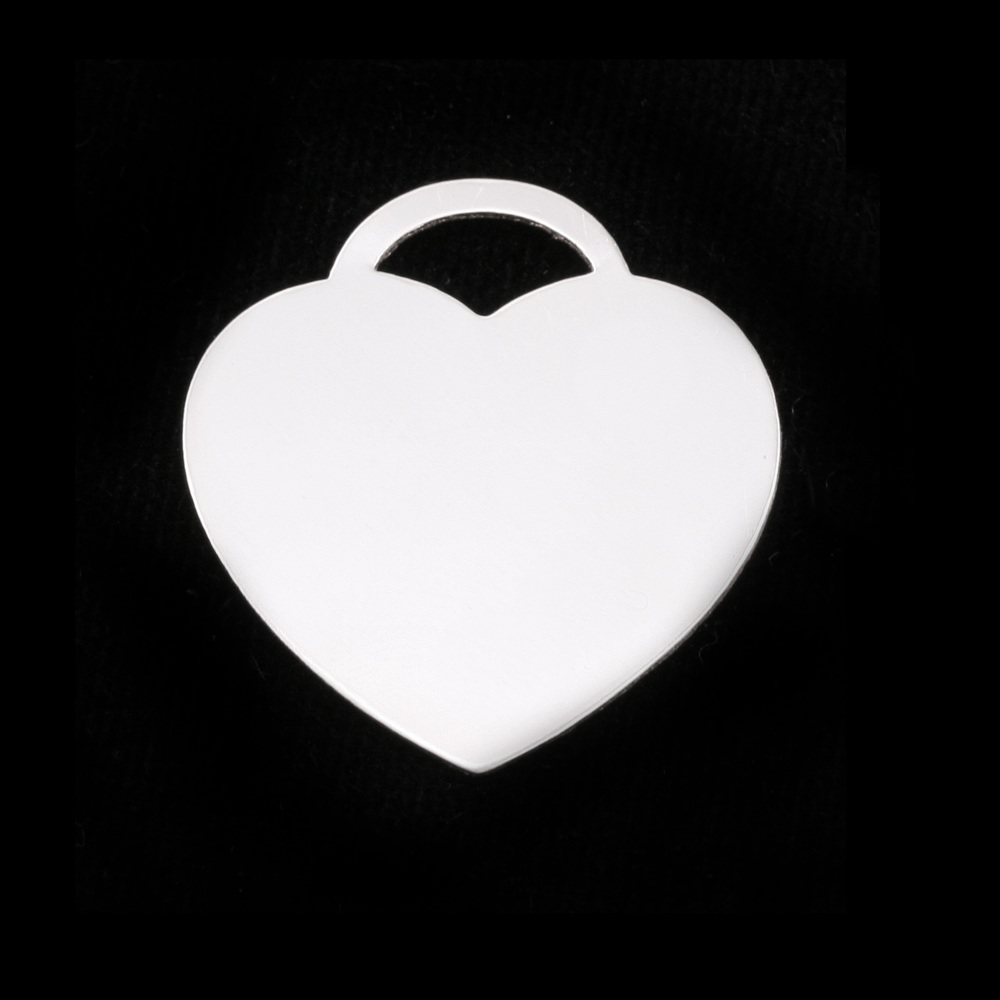 Metal Stamping Blanks Sterling Silver "Tiffany" Style Heart, 20g